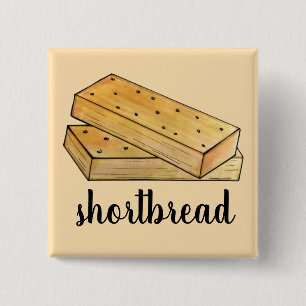 Scottish Shortbread Tea Biscuits British Bakery 15 Cm Square Badge