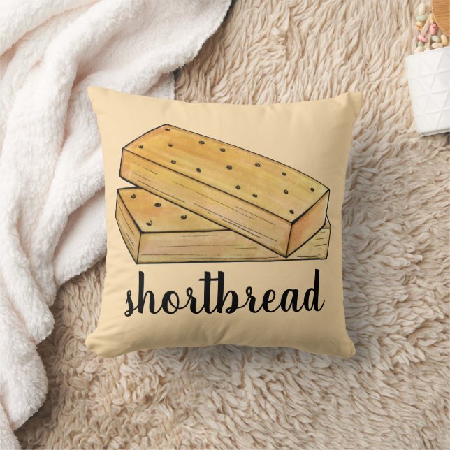 Scottish Shortbread Tea Biscuits British Bakery Cushion (Blanket)