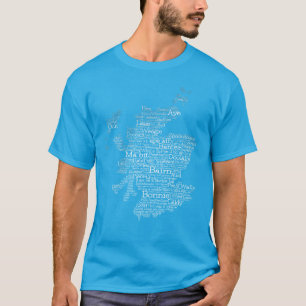Scottish Slang Word map T-Shirt
