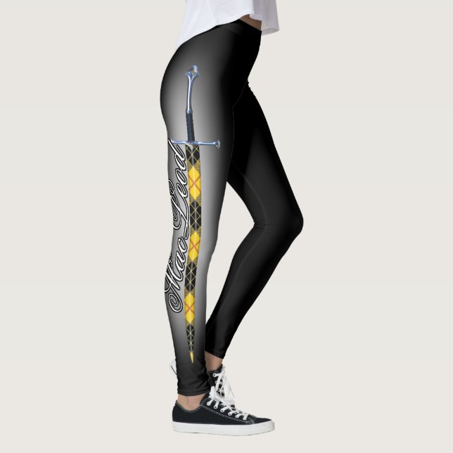Scottish Steel Clan MacLeod of Lewis Tartan Sword Leggings (Right)