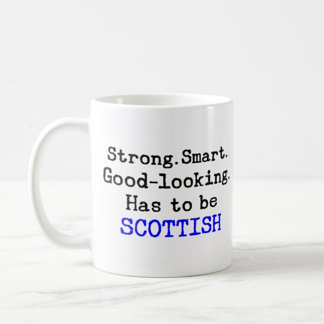 scottish strong coffee mug (Left)