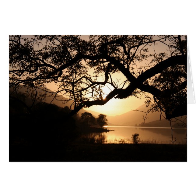 Scottish Sunset across a Loch (Front Horizontal)