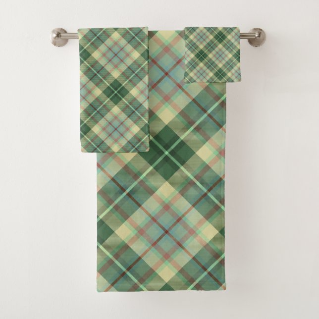 Scottish tartan #5 bath towel set (Insitu)
