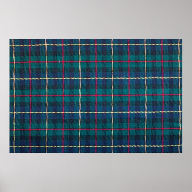 Scottish tartan background a checked plaid weave p poster (Front)