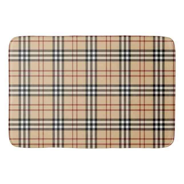 Scottish Tartan Pattern     Bath Mat (Front)