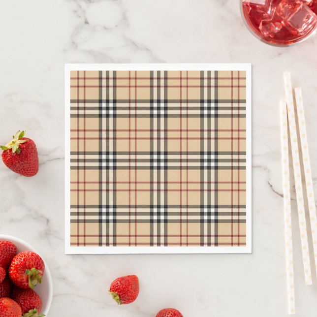 Scottish Tartan Pattern     Napkin (Insitu)