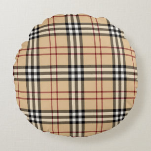 Scottish Tartan Pattern Round Cushion