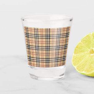 Scottish Tartan Pattern Shot Glass