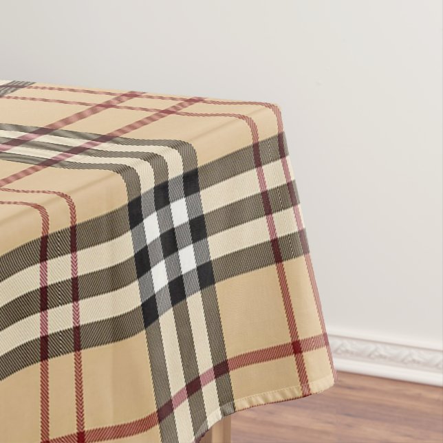 Scottish Tartan Pattern Tablecloth (In Situ)