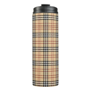 Scottish Tartan Pattern Thermal Tumbler