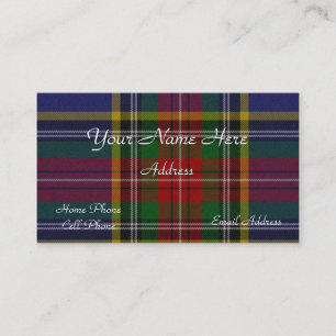 Scottish Tartan Plaid Business Card