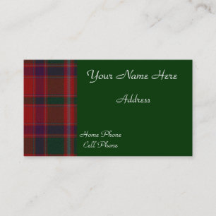 Scottish Tartan Plaid Business Card