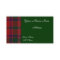 Scottish Tartan Plaid Business Card