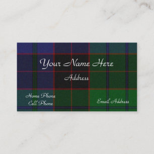 Scottish Tartan Plaid Business Card
