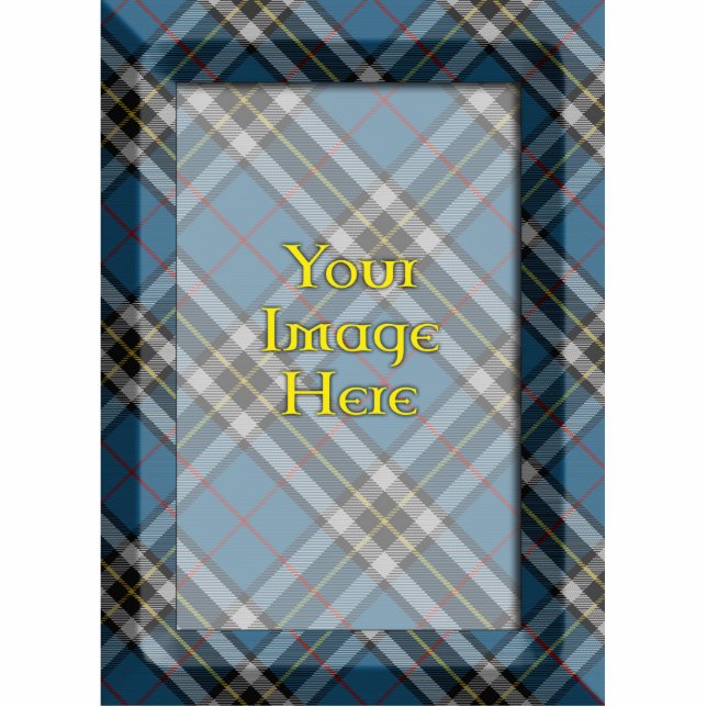 Scottish Tartan/Plaid Photo Frame Standing Photo Sculpture (Front)