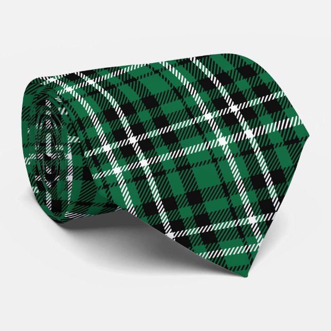 Scottish Tartan Plaid Tie (Rolled)