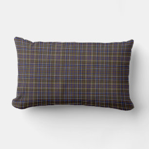 Scottish Tartan Plaid with brown and tan checks Lumbar Cushion