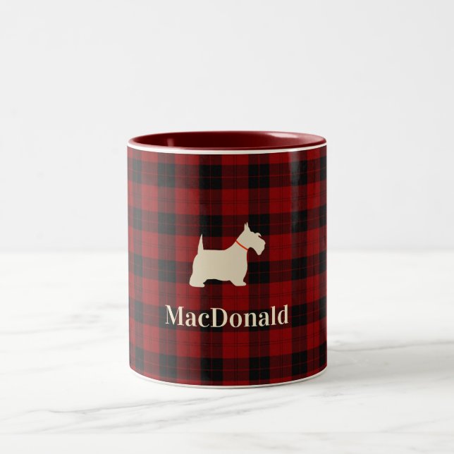 Scottish Tartan Scotty | Personalised Mug (Center)