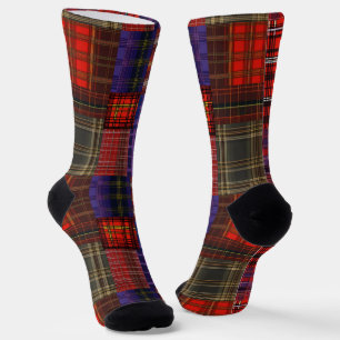 Scottish Tartan Swatch  Socks