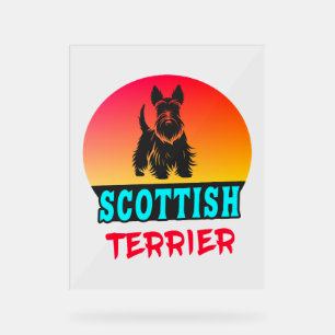 Scottish Terrerier Vintage Design Acrylic Sign