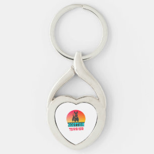 Scottish Terrerier Vintage Design Key Ring