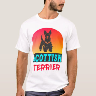 Scottish Terrerier Vintage Design T-Shirt