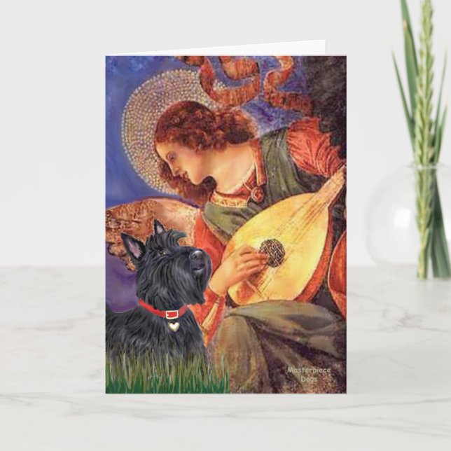Scottish Terrier 6 - Mandolin Angel Card (Front)