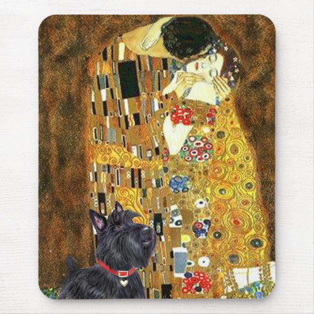 Scottish Terrier 6 - The Kiss Mouse Mat (Front)