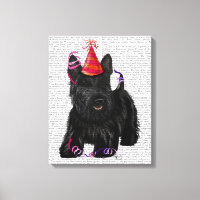 Scottish Terrier and Party Hat