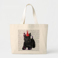 Scottish Terrier and Party Hat