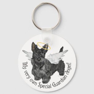 Scottish Terrier Angels Key Ring