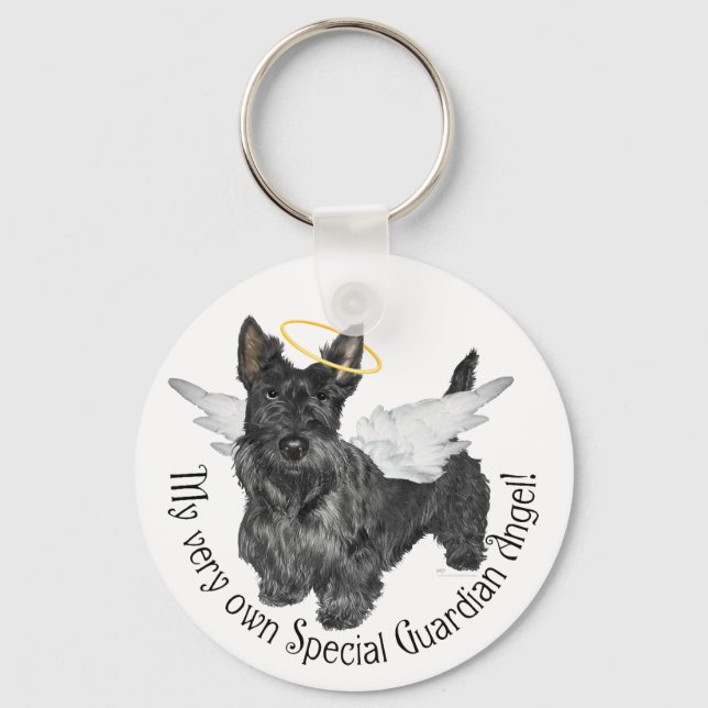 Scottish Terrier Angels Key Ring (Front)