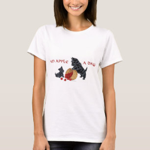 Scottish Terrier Apple Harvest T-Shirt