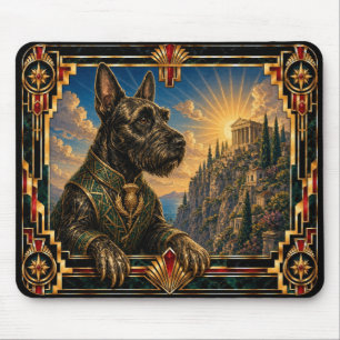 Scottish Terrier, Art Deco Dog Mouse Mat