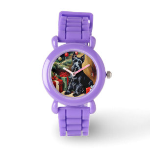 Scottish Terrier at Christmas Watch