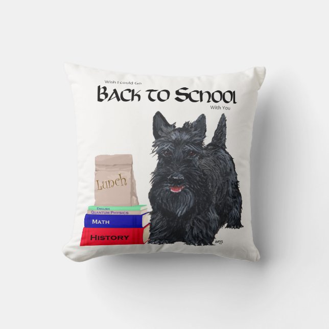 Scottish Terrier Back to School Cushion (Front)