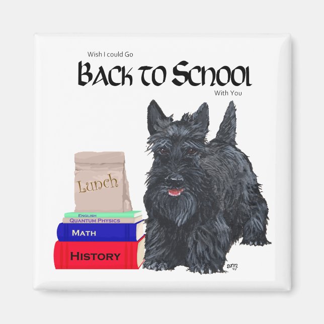 Scottish Terrier Back to School Magnet (Front)