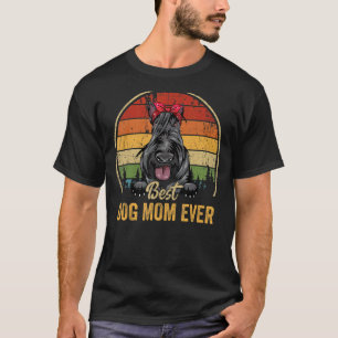 Scottish Terrier Best Dog Mum Ever Retro Mum Moth T-Shirt
