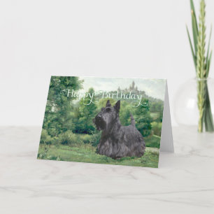 Scottish Terrier Birthday Card