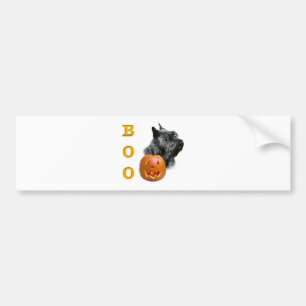 Scottish Terrier (black) Boo Bumper Sticker