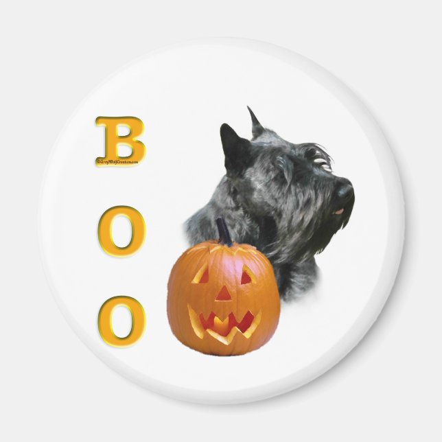 Scottish Terrier (black) Boo Magnet (Front)