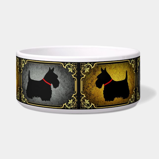 Scottish Terrier black dog highland cereal Soup Mu (Front)