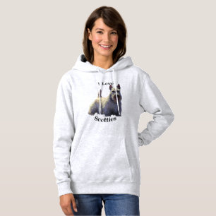 Scottish Terrier black/wheaten, sitting/standing Hoodie