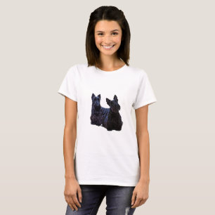 Scottish Terrier black/wheaten sitting/standing T-Shirt