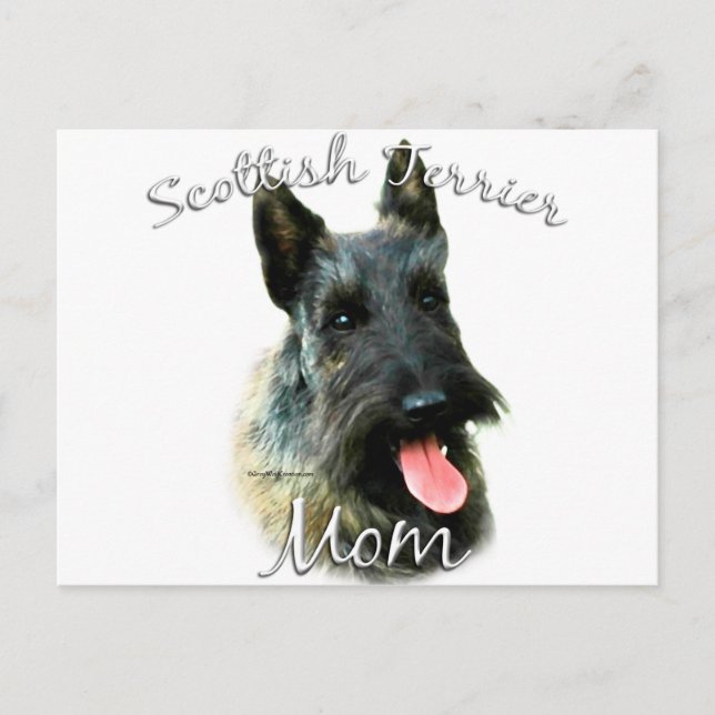 Scottish Terrier (brindle) Mum 2 Postcard (Front)
