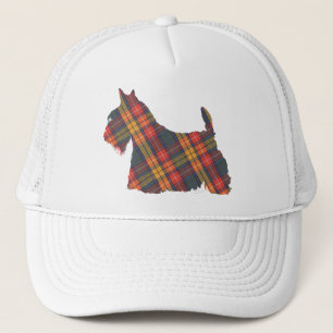 Scottish Terrier Buchanan Tartan Trucker Hat