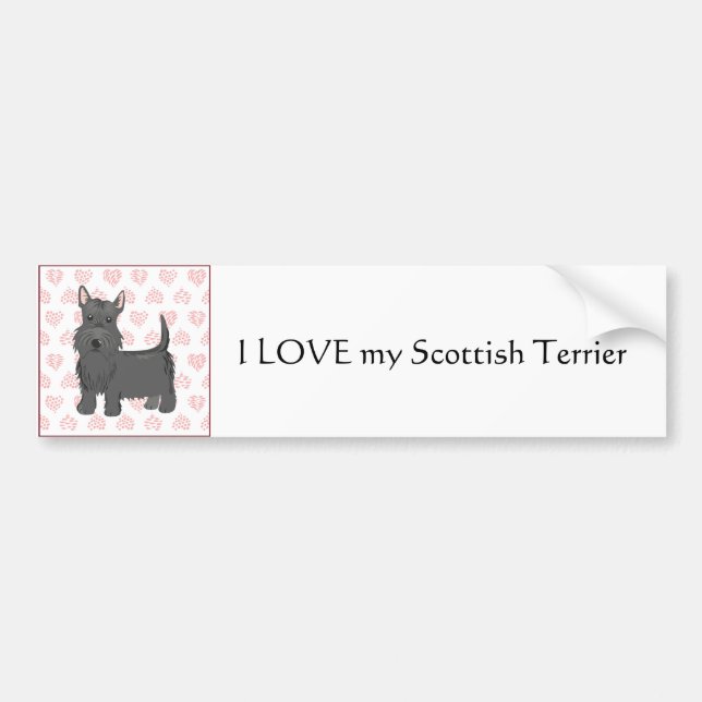 Scottish Terrier Bumper Sticker (Front)
