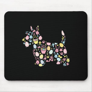 Scottish Terrier Bunny Easter Egg Easter Day Women Mouse Mat
