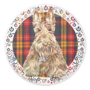 Scottish Terrier Ceramic Knob