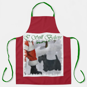Scottish Terrier Christmas Apron